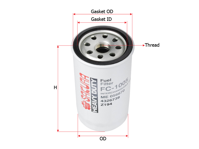 FC1005 FUEL FILTER, SPIN ON Catamac Filtration Making Life Easier